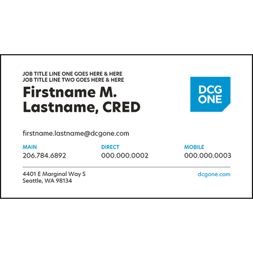 Show details for Business Card - DCG ONE