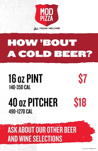 Show details for Draft Beer Easel Back - Variable Pricing